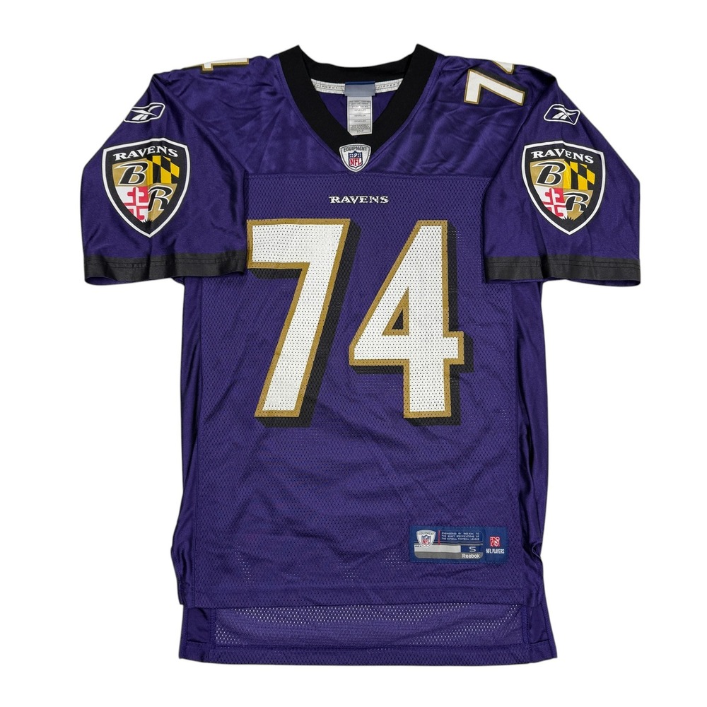 Reebok Baltimore Ravens Michael Oher 74 NFL Jersey Mens‎ Small Purple
